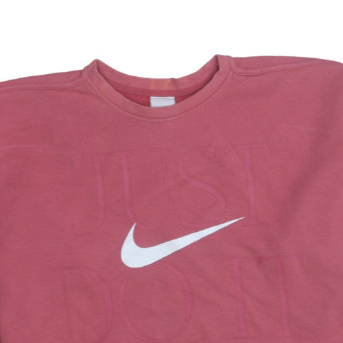 Womens UK Size M Nike Pink Pullover Sweatshirt