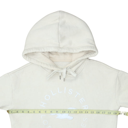 Womens UK Size S Hollister Beige Pullover Hoodie