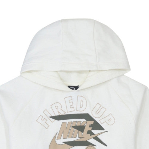 Teens UK Size XL Nike White Pullover Hoodie