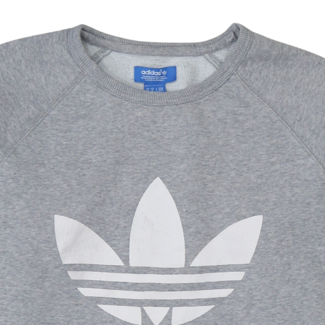 Mens UK Size M adidas Grey Pullover Sweatshirt