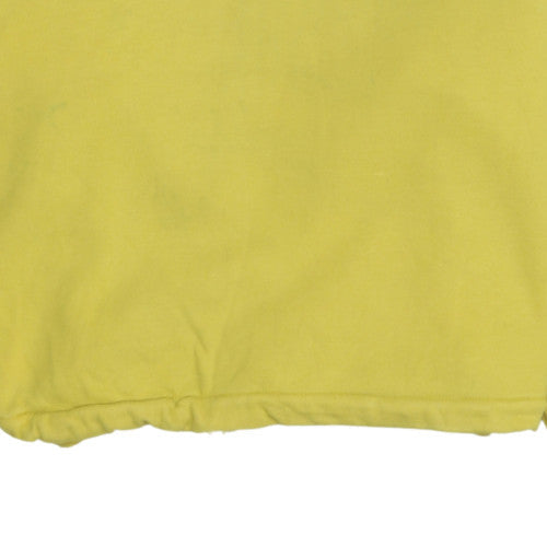 Womens UK Size L Levi's Yellow Pullover Hoodie