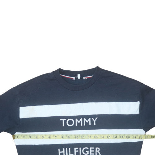 Mens UK Size S Tommy Hilfiger Blue Pullover Sweatshirt