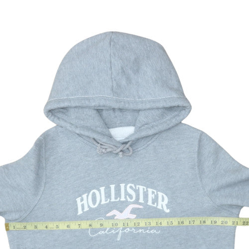 Womens UK Size L Hollister Grey Pullover Hoodie