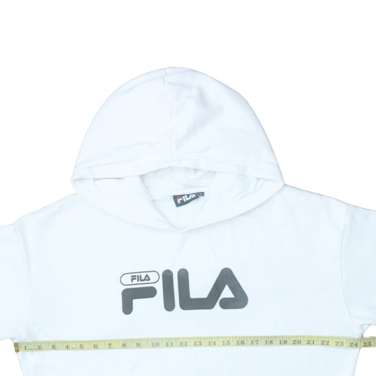 Womens UK Size XL Fila White Pullover Hoodie