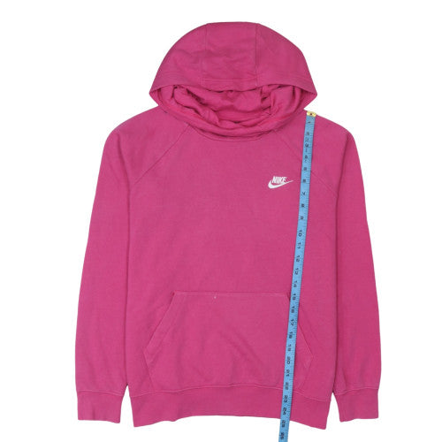 Womens UK Size L Nike Pink Pullover Hoodie