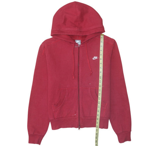 Mens UK Size XL Nike Red Full Zip Hoodie