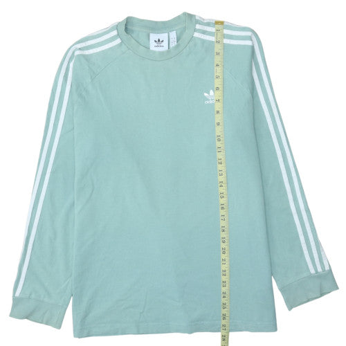 Womens UK Size L Adidas Green Pullover Sweatshirt