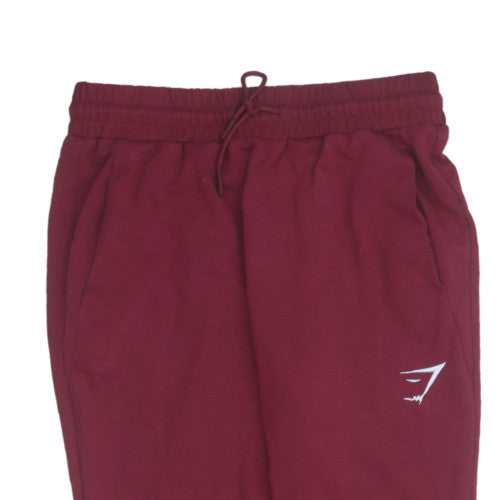 Gymshark Womens Burgundy Jogger Sweatpants Size S Elastic Waist