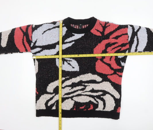 Womens UK Size 10 H&M Multicoloured Pullover Jumper