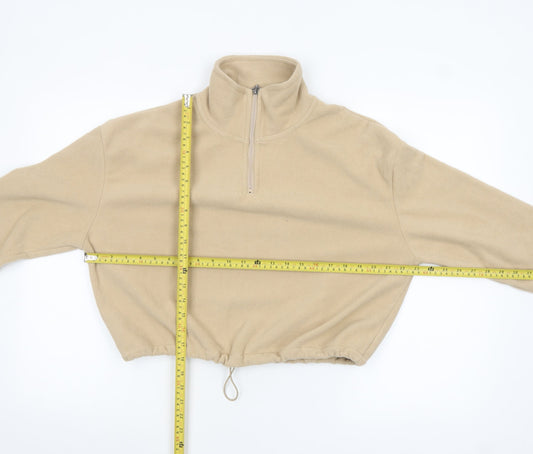 Womens UK Size S Brave Soul Beige Pullover Sweatshirt