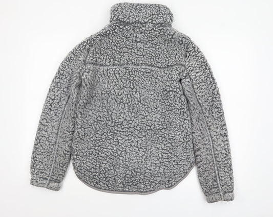 Womens UK Size 2XS Abercrombie & Fitch Grey Pullover Sweatshirt