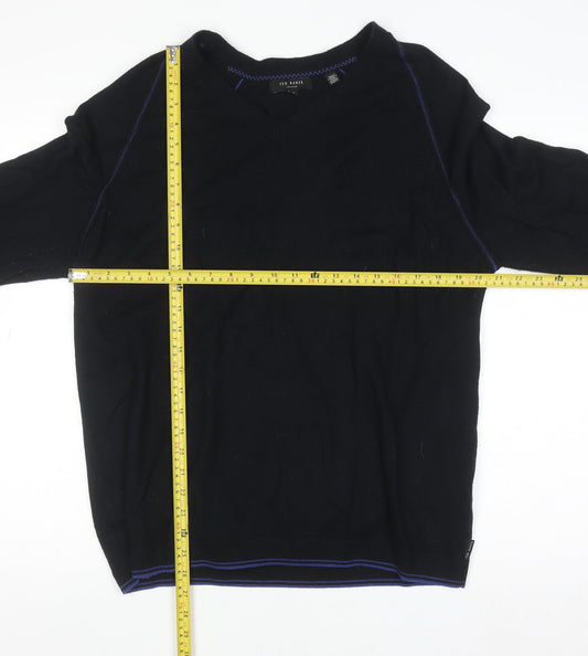 Mens UK Size 4XL Ted Baker Black Pullover Jumper