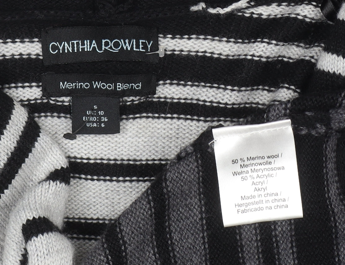 Womens UK Size 10 Cynthia Rowley Grey Cardigan Jumper