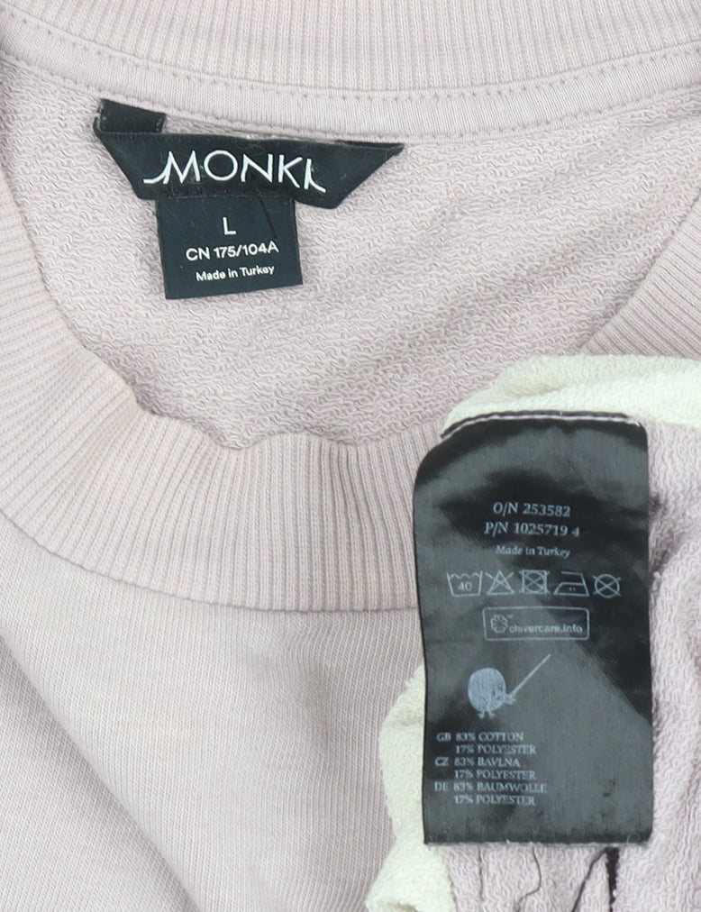 Womens UK Size L Monki Multicoloured Pullover Sweatshirt