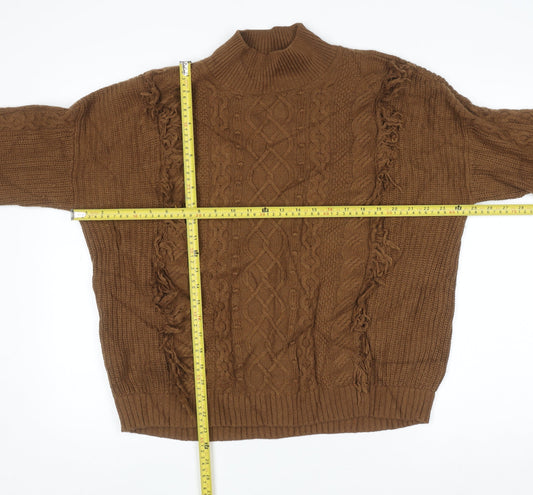 Womens UK Size M Marks and Spencer Brown Pullover Jumper