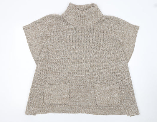 Womens UK Size S Originals Knitwear Beige Tunic Jumper