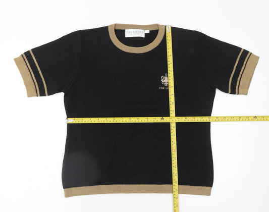 Womens UK Size 8 Lyle & Scott Black Pullover Jumper