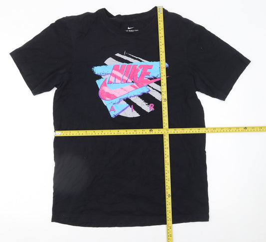 Nike Men's Black Air Graphic Short Sleeve Cotton T-Shirt Size S