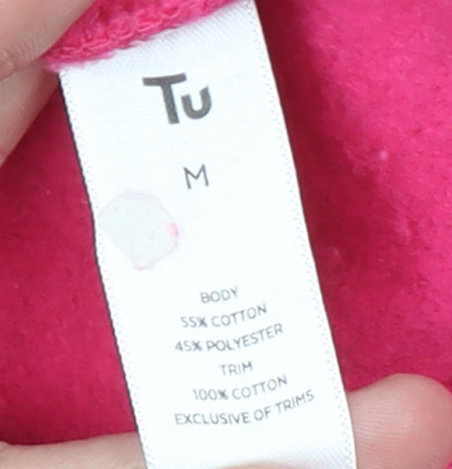Womens UK Size M TU Pink Pullover Sweatshirt