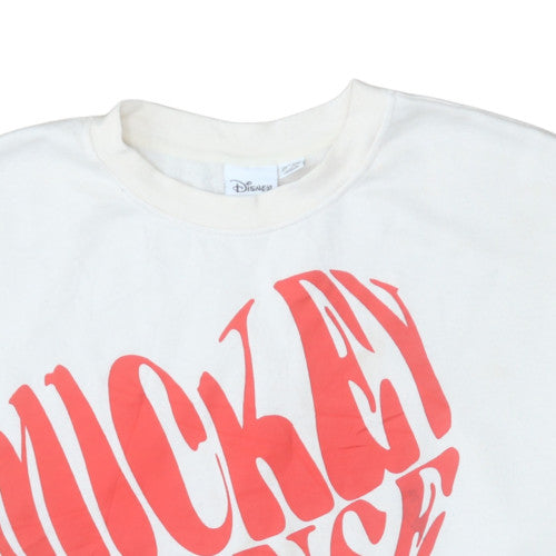 Womens UK Size 2XL Disney White Pullover Sweatshirt