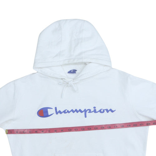 Mens UK Size M Champion White Pullover Hoodie