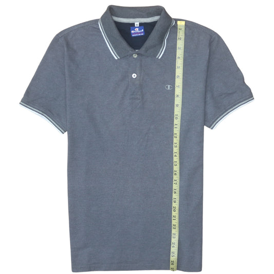 Champion Men's Grey Short Sleeve Polo Shirt M Classic Fit