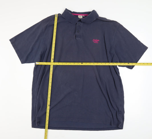 Cotton Traders Men's Blue 3XL Polo Shirt 100% Cotton Casual