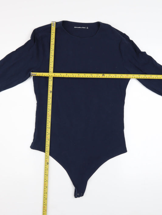 Abercrombie & Fitch Women's Blue Long Sleeve Bodysuit Size L