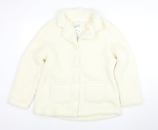 Womens UK Size L John Lewis Ivory Basic Jacket