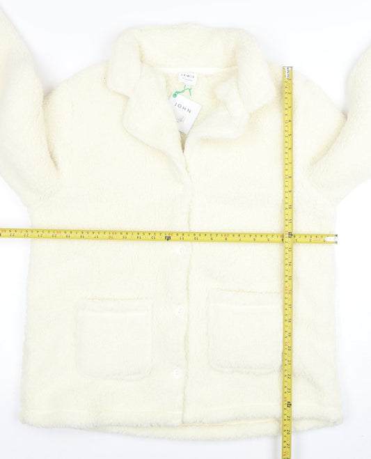 Womens UK Size L John Lewis Ivory Basic Jacket