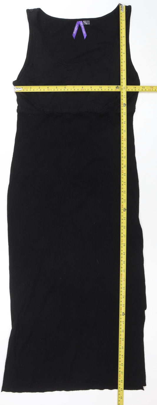 Seraphine Women Black XL Maternity Bodycon Sleeveless Dress