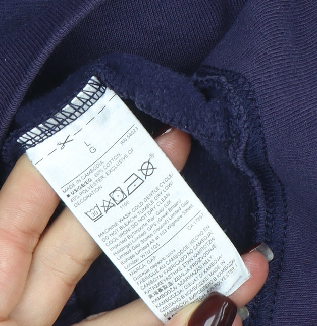 Womens UK Size L Gap Blue Full Zip Hoodie