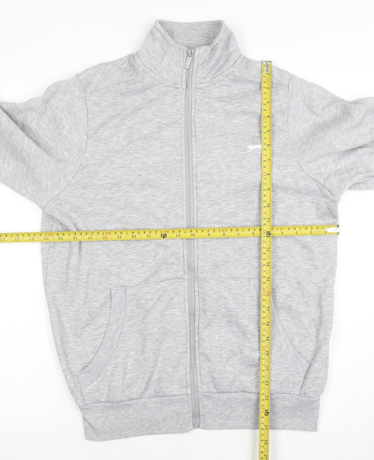 Womens UK Size XS Slazenger Grey Full Zip Sweatshirt