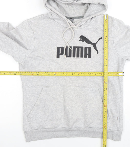 Womens UK Size 12 PUMA Grey Pullover Hoodie