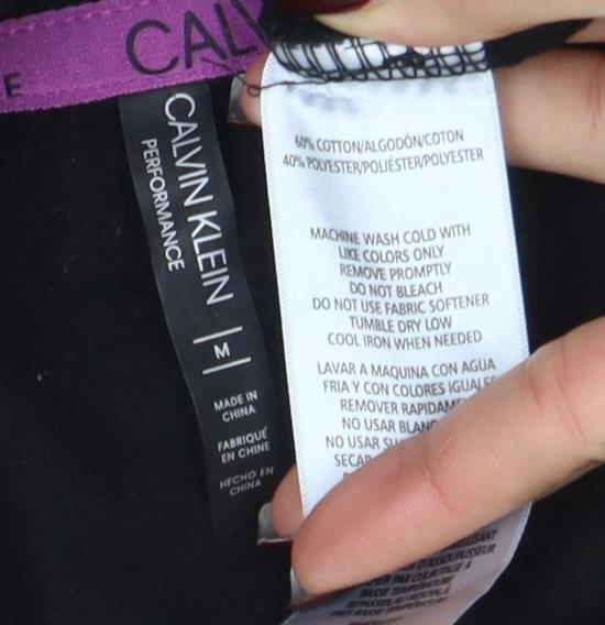 Womens UK Size M Calvin Klein Black Pullover Sweatshirt