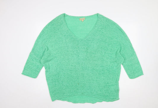 Womens UK Size L Phase Eight Green Pullover Jumper