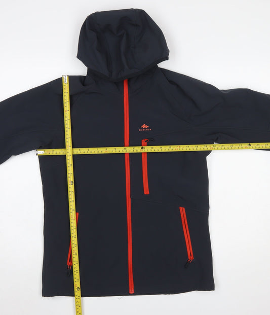 Boys UK Size 14-15 Years Quechua Black Soft Shell