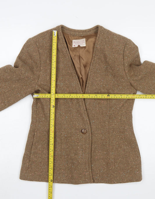 Womens UK Size 12 Pendleton Petites Brown Blazer