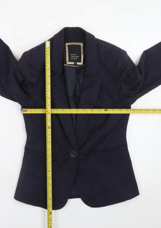 Betty Jackson Black Women's Black Size 8 Blazer Jacket