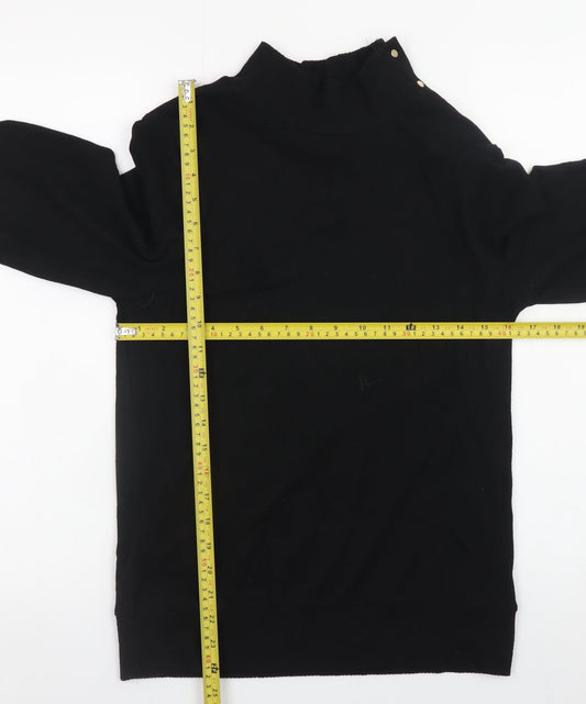 Next Women’s Black Mock Neck Long Sleeve Pullover Jumper Size S