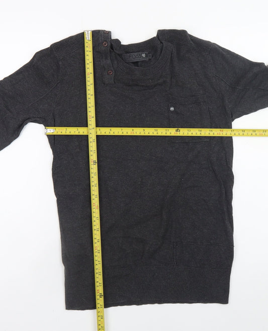 Mens UK Size M FLY53 Black Pullover Jumper