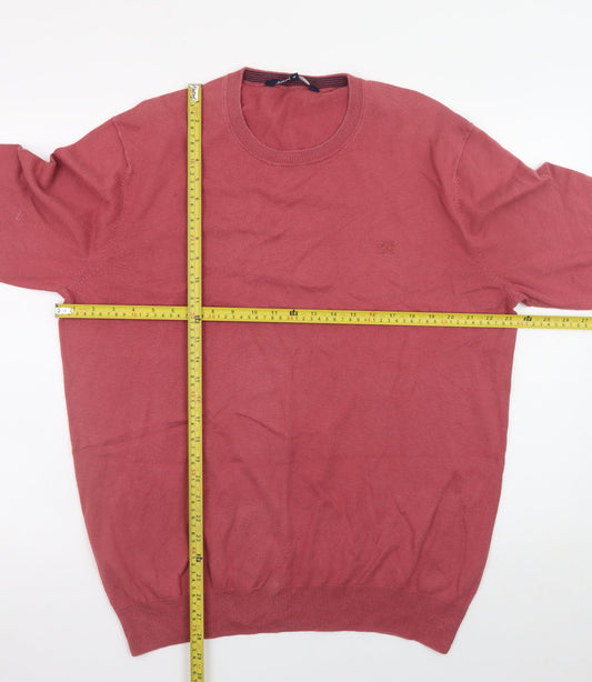 Mens UK Size XL Crew Clothing Company Red Pullover Jumper