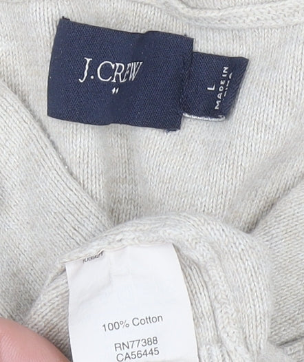 Womens UK Size L J.CREW Beige Henley Hoodie