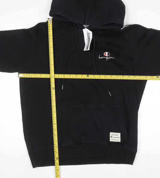 Mens UK Size XL Champion Black Pullover Hoodie