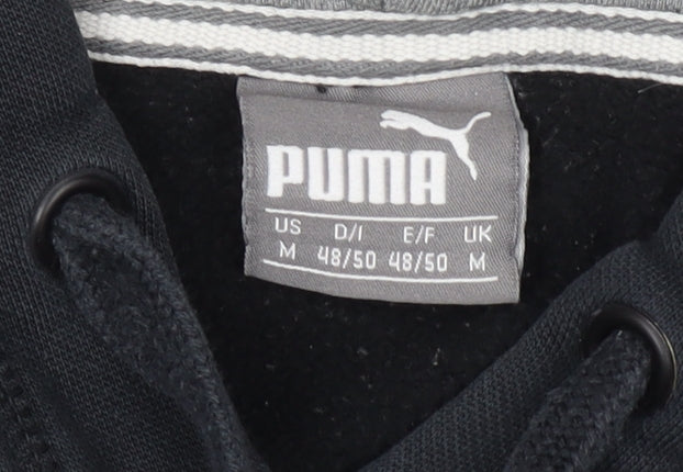 Mens UK Size M PUMA Black Pullover Hoodie