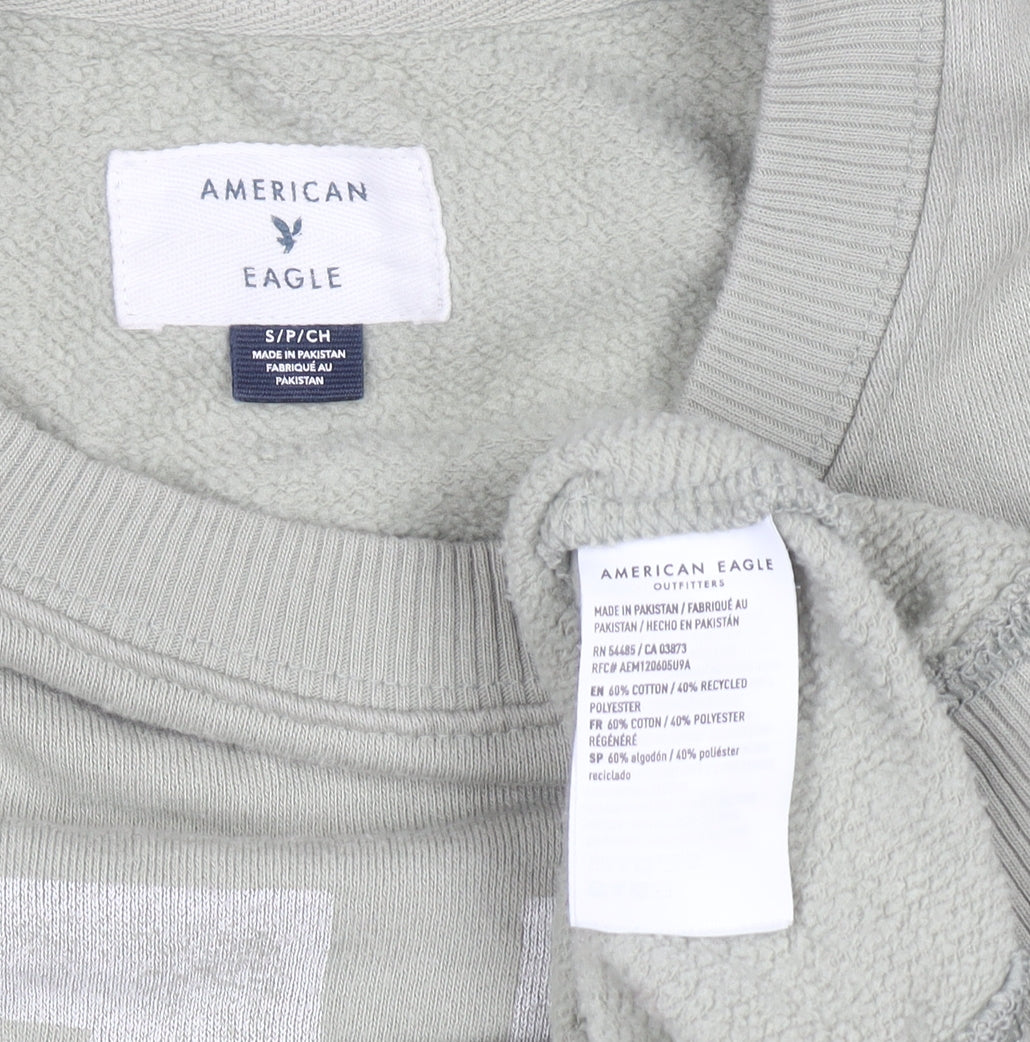 Womens UK Size S American Eagle Green Pullover Sweatshirt