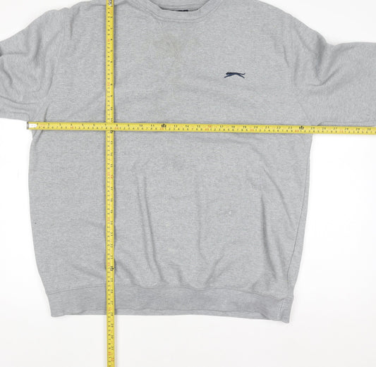 Mens UK Size XL Slazenger Grey Pullover Sweatshirt