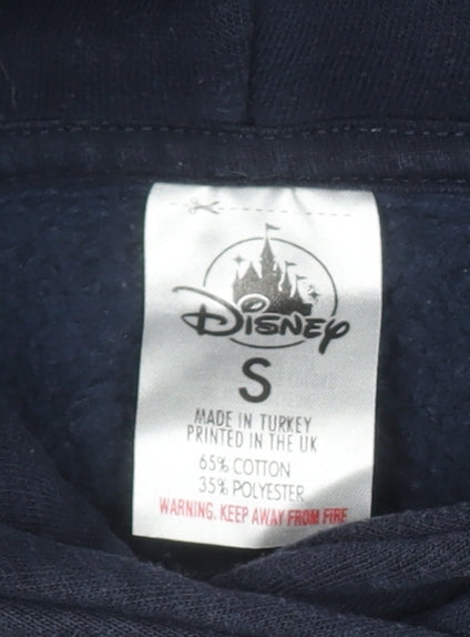 Mens UK Size S Disney Blue Pullover Hoodie