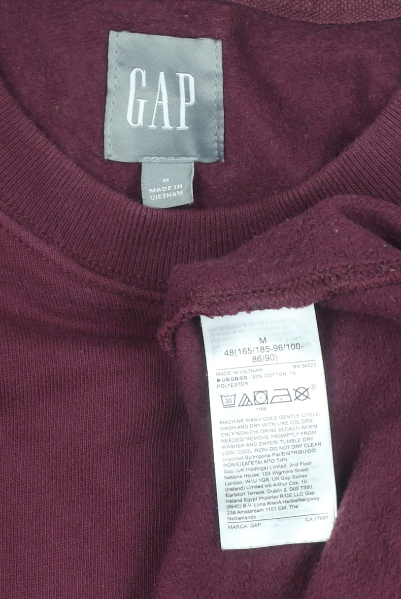 Mens UK Size M Gap Red Pullover Sweatshirt