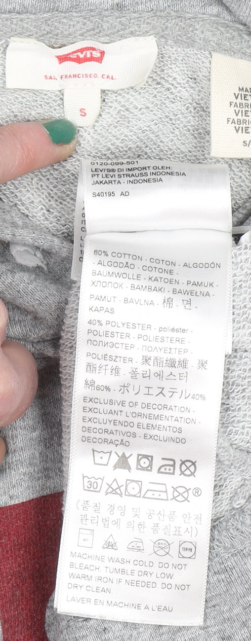 Boys UK Size S Levi's Grey Pullover Hoodie